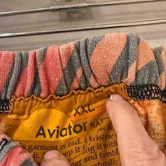 Aviator Nation Multicolor Zebra Print Hoodie & Sweatpants Set - Picture 6 of 7